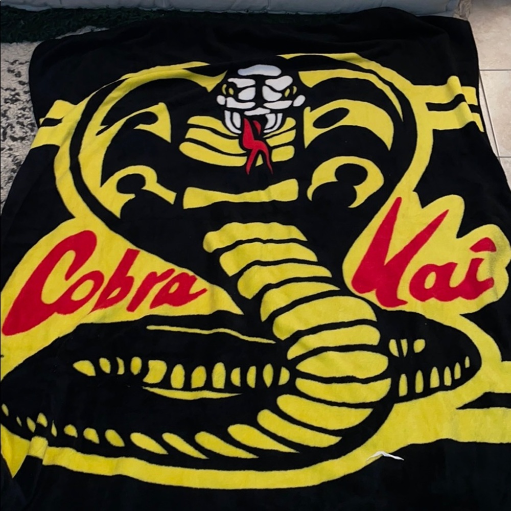 Small Cobra Kai blanket! Never used